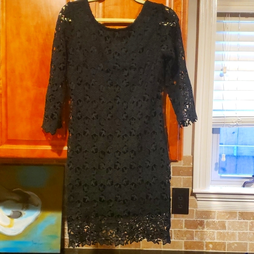 Chelsea & Violet black lace dress